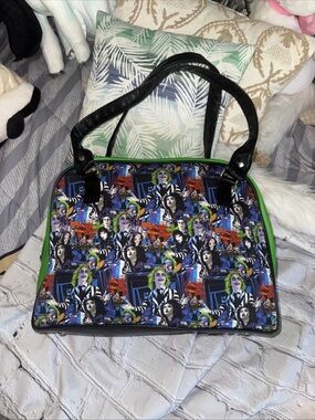 Top Notch By Design Handmade Beetlejuice Satchel Style Bag Halloween Overnight